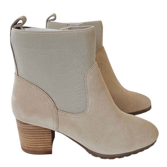 Violet & Red Loaded Knit Cuff Bootie Tan Women's 8 Neutral Casual Fall Western - Picture 1 of 9